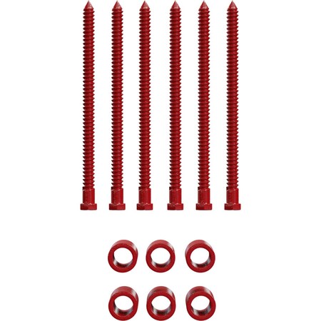 Ekena Millwork Barnfold 4-Door 7/8" Extension Kit, Regal Red GB6007M4EXRR